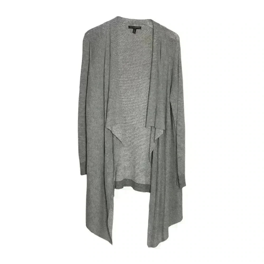 Banana Republic Waterfall Open Front Cardigan Gray XS